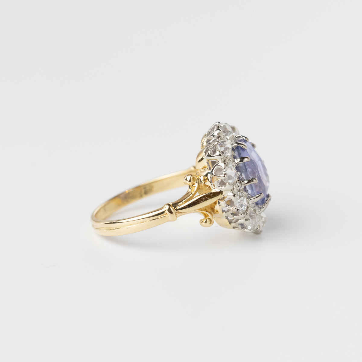 Sri Lankan Sapphire And Diamond Ring
