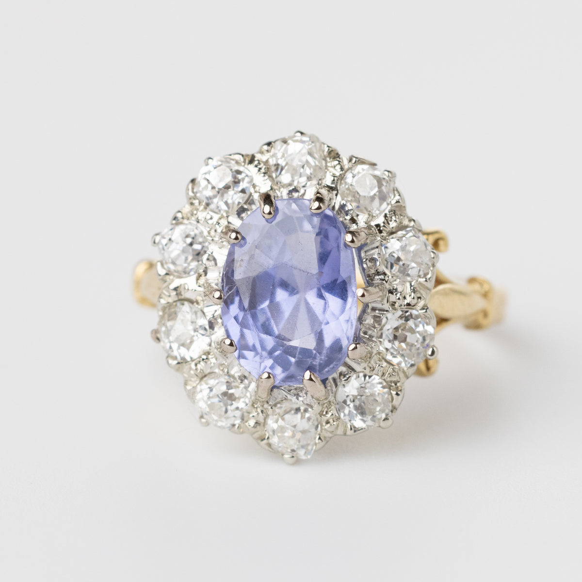 Sri Lankan Sapphire And Diamond Ring