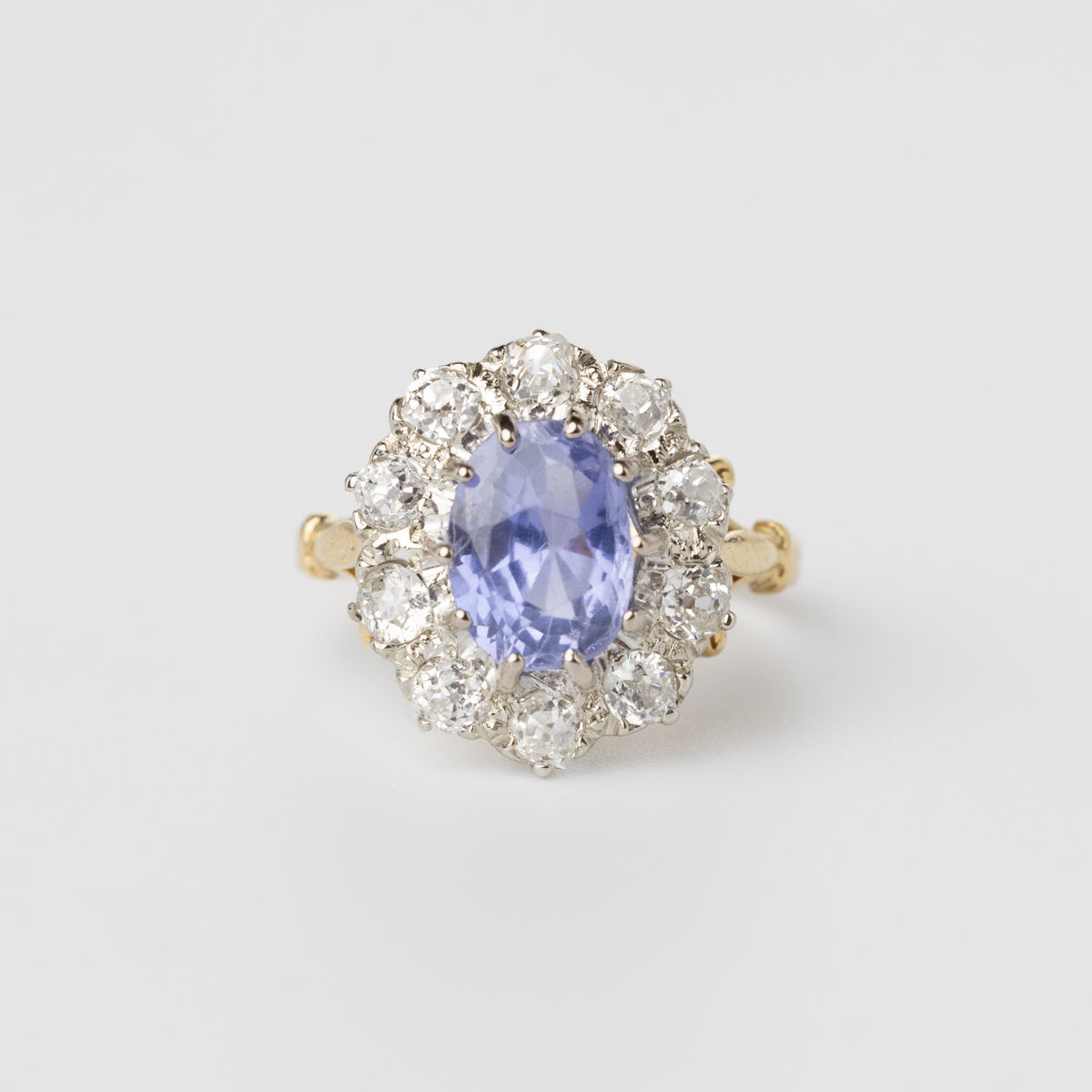 Sri Lankan Sapphire And Diamond Ring