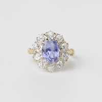 Sri Lankan Sapphire And Diamond Ring