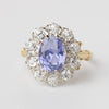 Sri Lankan Sapphire And Diamond Ring