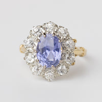 Sri Lankan Sapphire And Diamond Ring