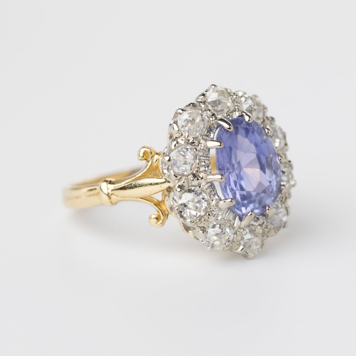 Sri Lankan Sapphire And Diamond Ring