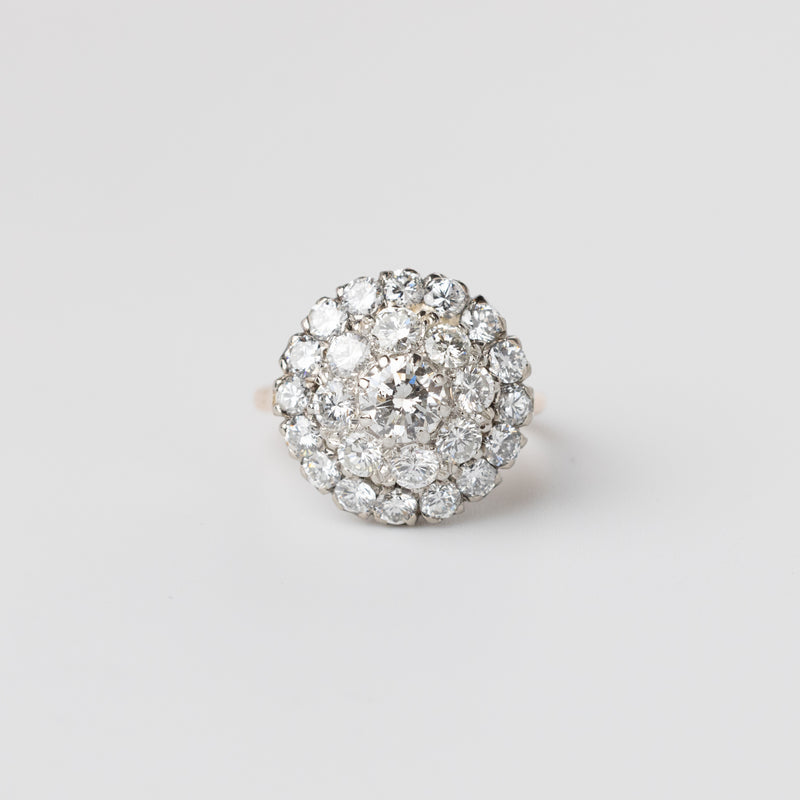 Vintage Diamond Cluster Ring