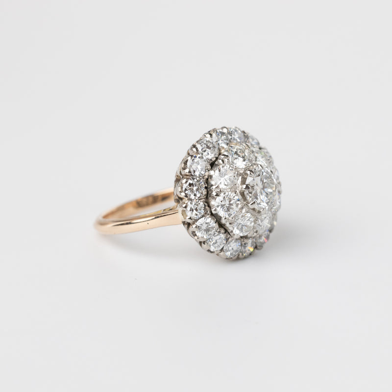 Vintage Diamond Cluster Ring