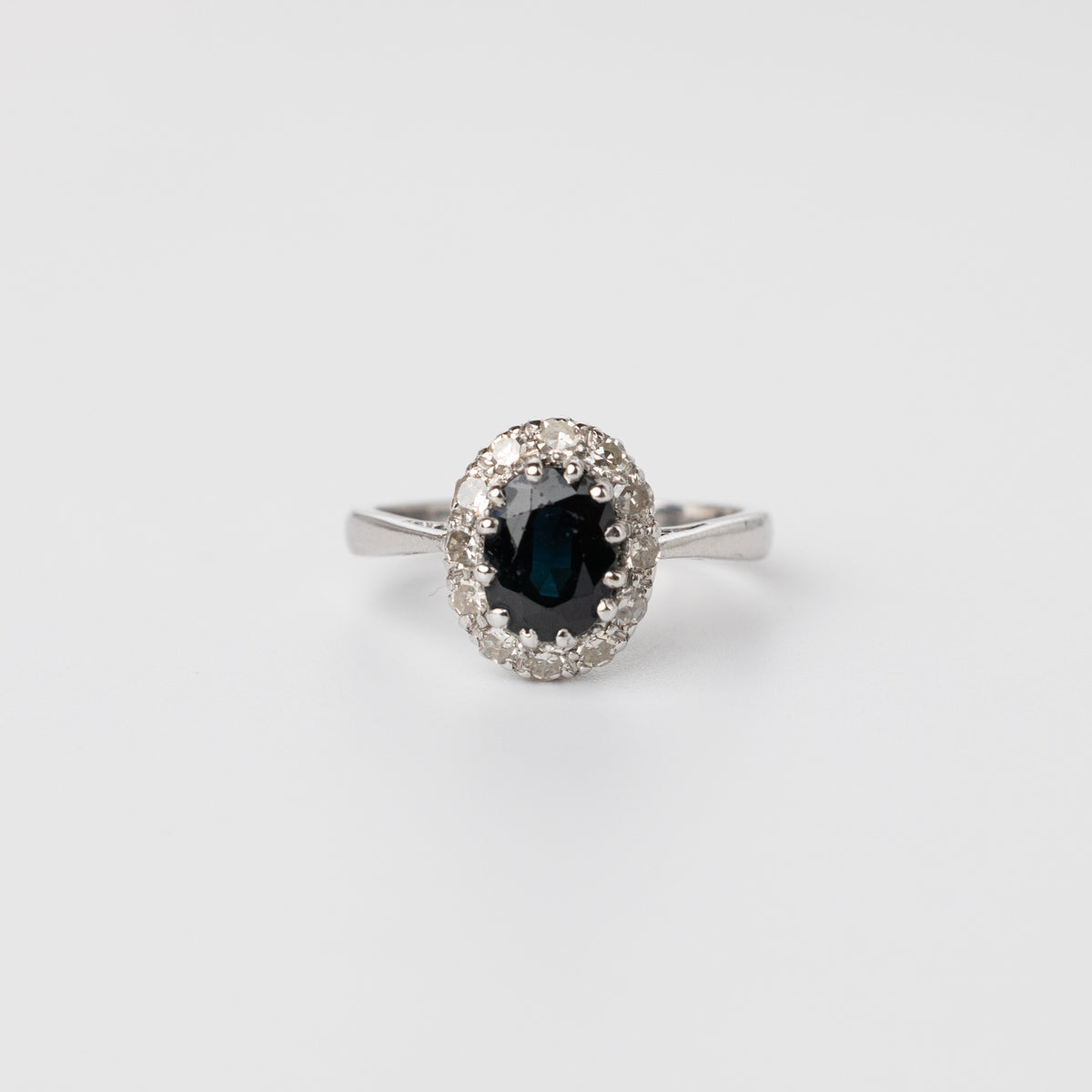 Sapphire And Diamond Ring Front