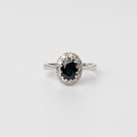 Sapphire And Diamond Ring Front