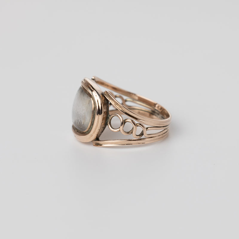 Woven Hair Mourning Ring