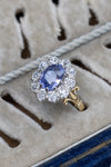 Sri Lankan Sapphire And Diamond Ring
