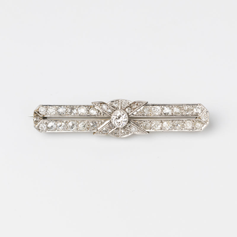 Art Deco Diamond Brooch