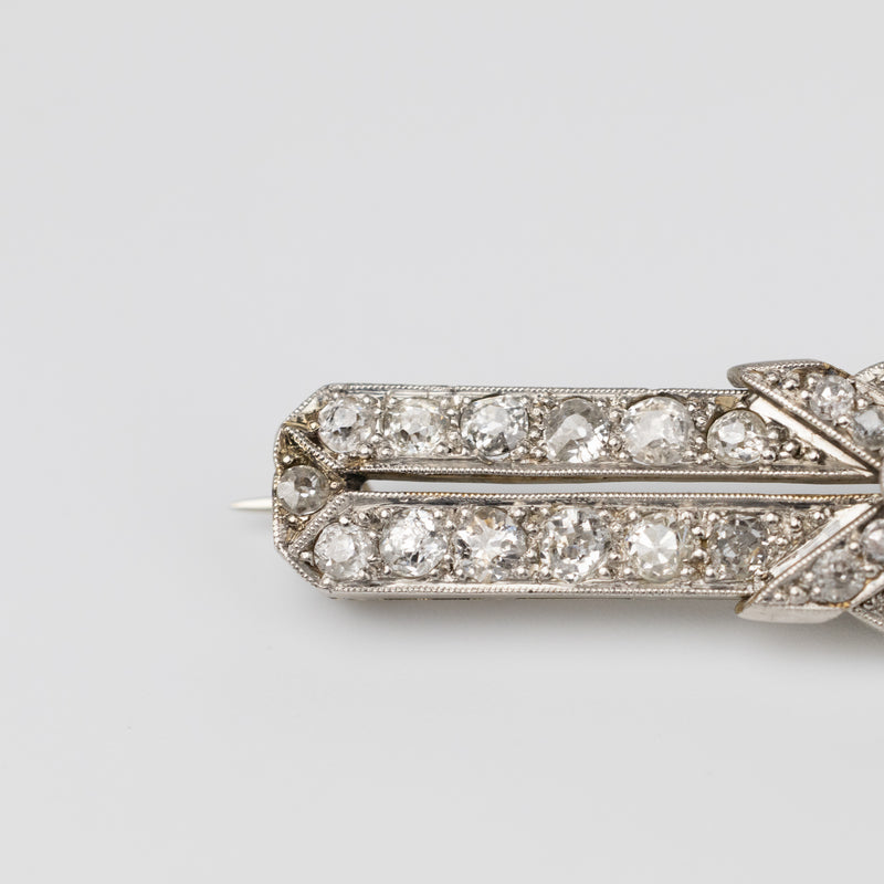Art Deco Diamond Brooch