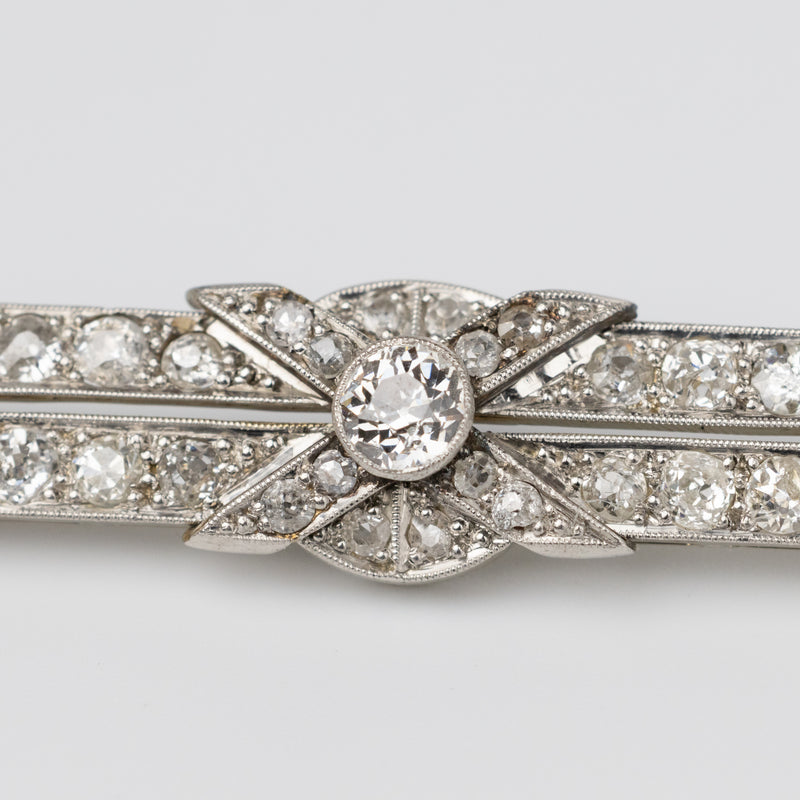 Art Deco Diamond Brooch