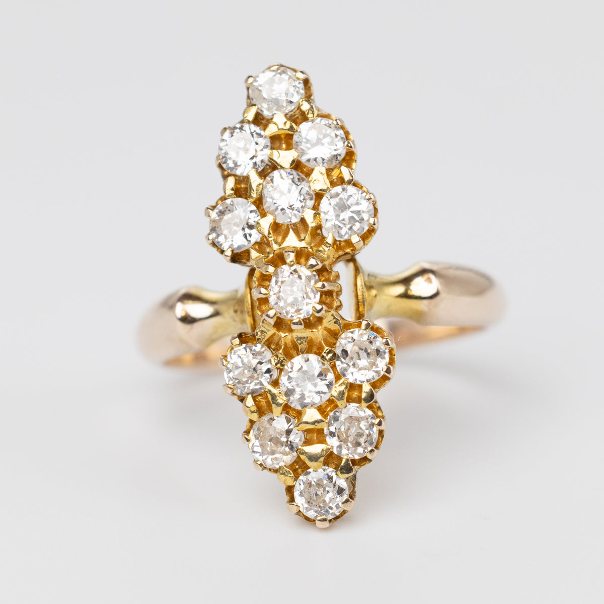 Vintage Marquise Diamond Cluster Ring