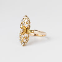 Vintage Marquise Diamond Cluster Ring