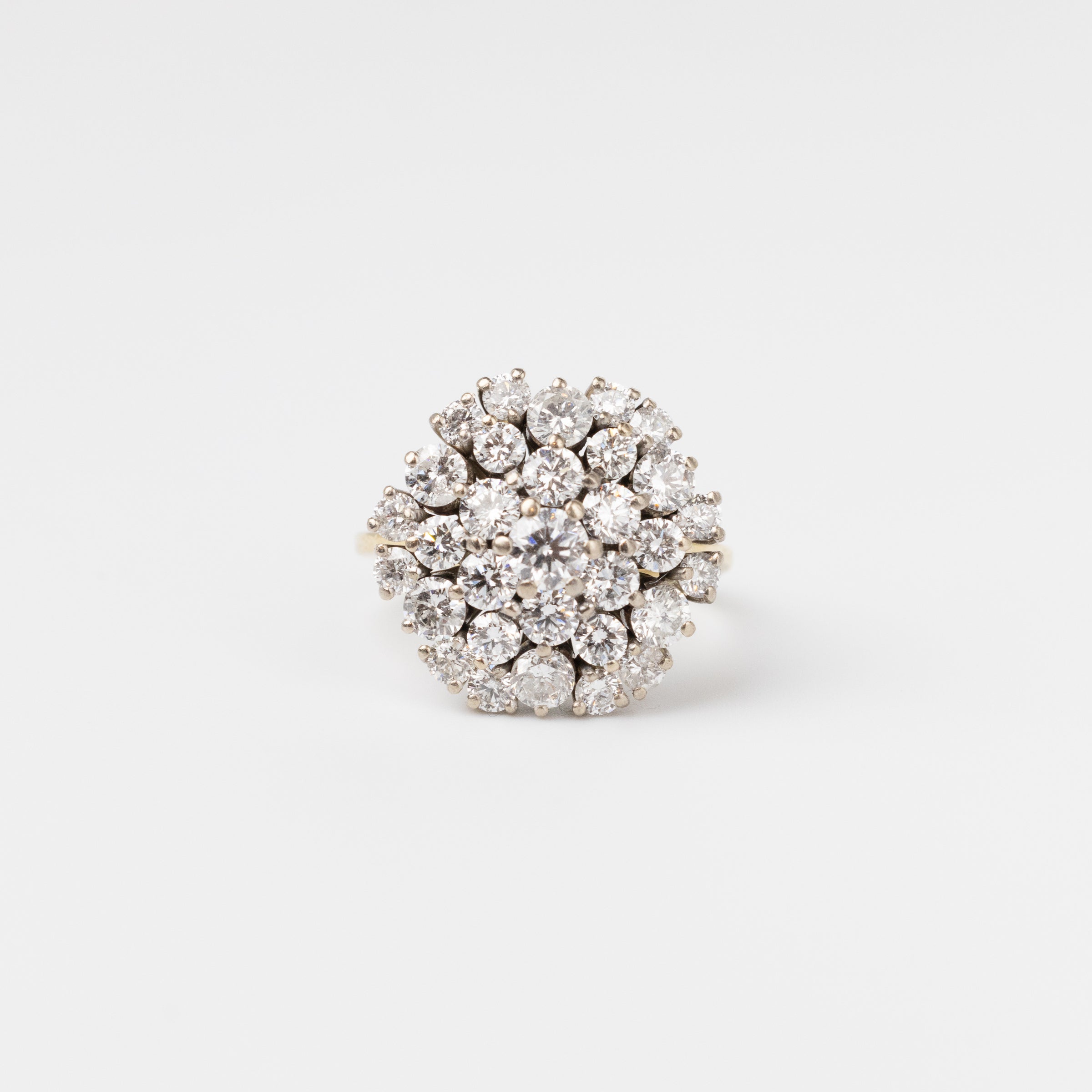 Vintage Diamond Cluster Ring