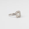 Art Deco Mine Cut Diamond Ring