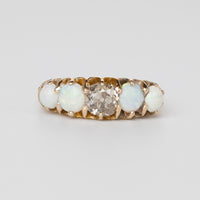 Antique Opal And Diamond Ring