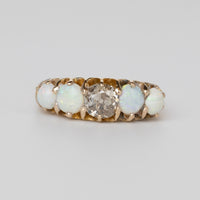 Antique Opal And Diamond Ring