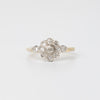 18K Diamond Flower Design Ring