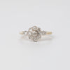 18K Diamond Flower Design Ring