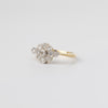 18K Diamond Flower Design Ring