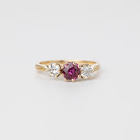 Vintage Ruby And Diamond Ring