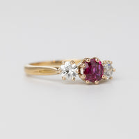 Vintage Ruby And Diamond Ring