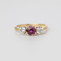 Vintage Ruby And Diamond Ring