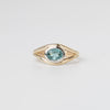 Teal Tourmaline Ring