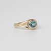 Teal Tourmaline Ring