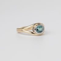 Teal Tourmaline Ring