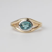 Teal Tourmaline Ring