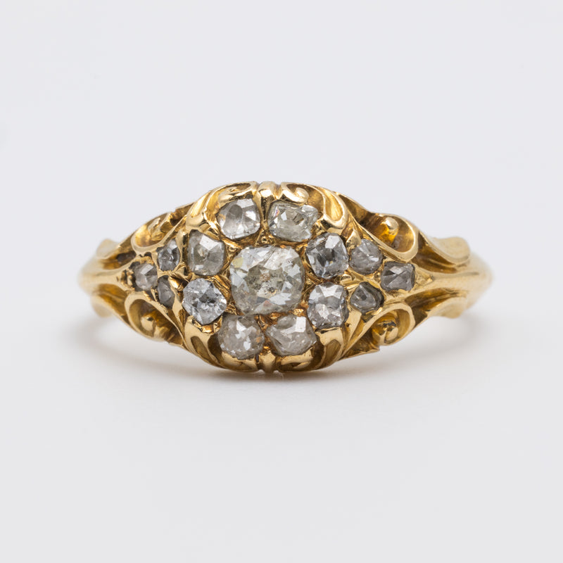 vintage gold ring front