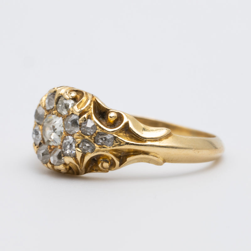 vintage gold ring right side