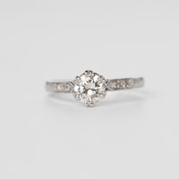 Platinum Old-Cut Diamond Ring