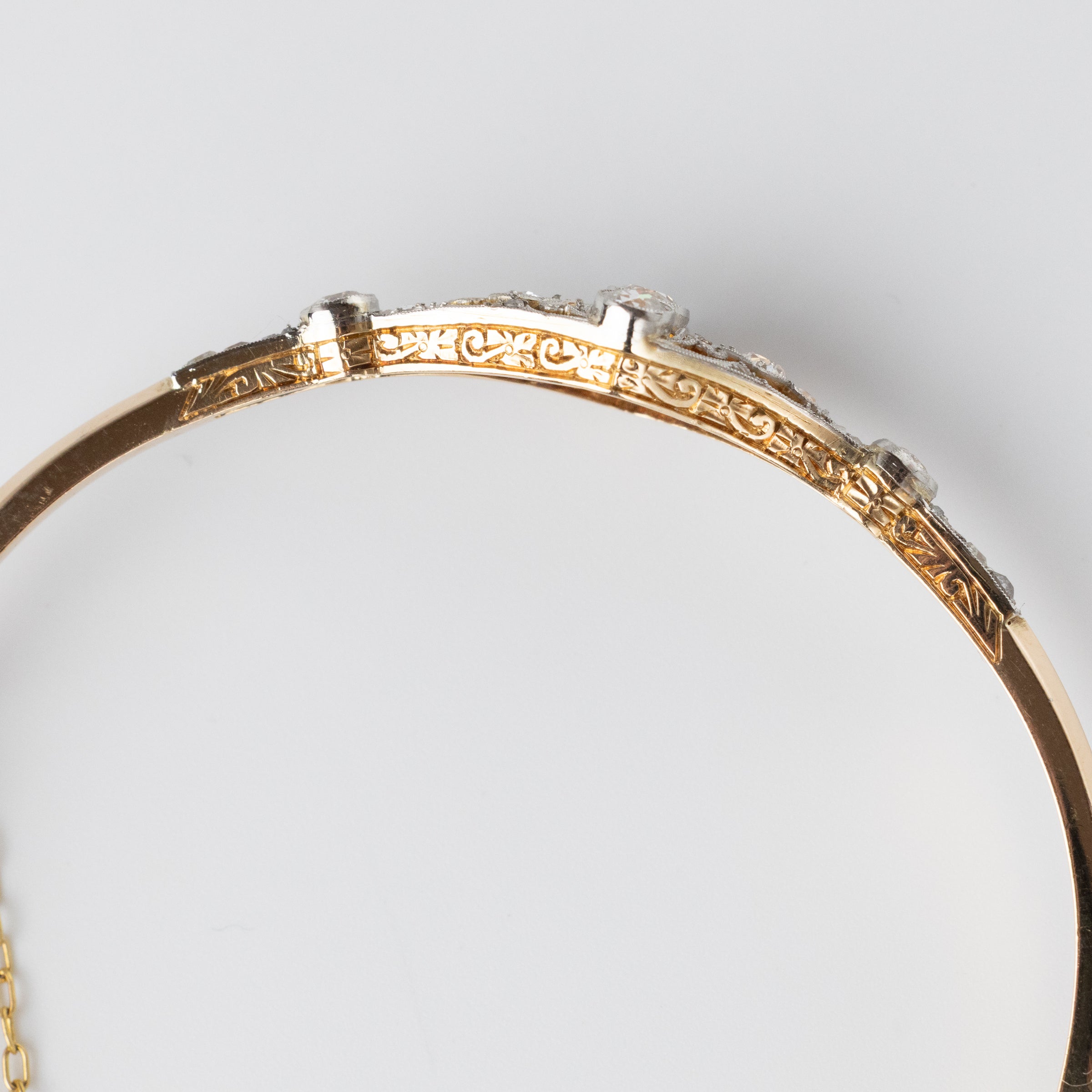 Antique Art Deco Diamond Bangle