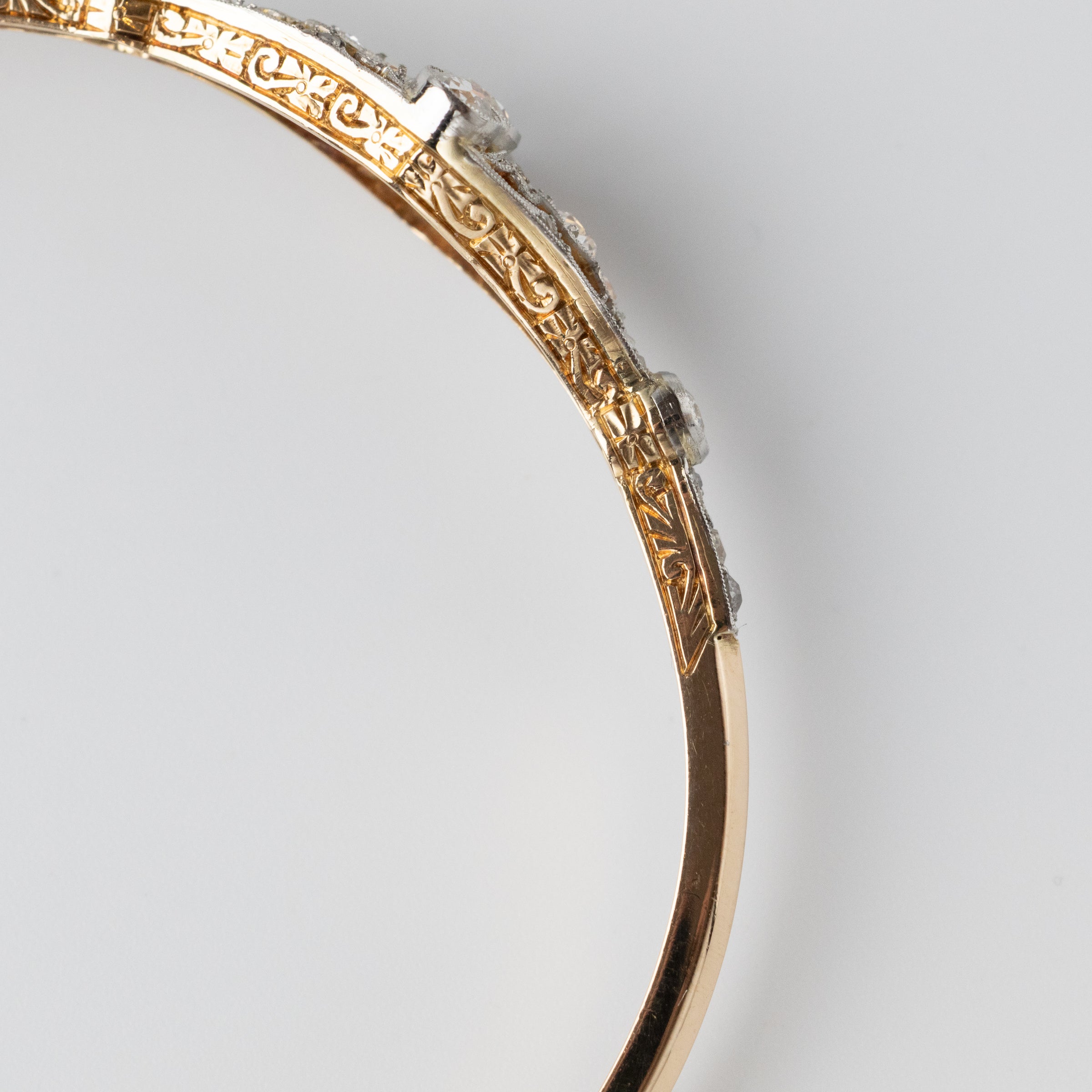 Antique Art Deco Diamond Bangle