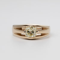 Antique 1 Carat Mine-Cut Diamond Signet Ring