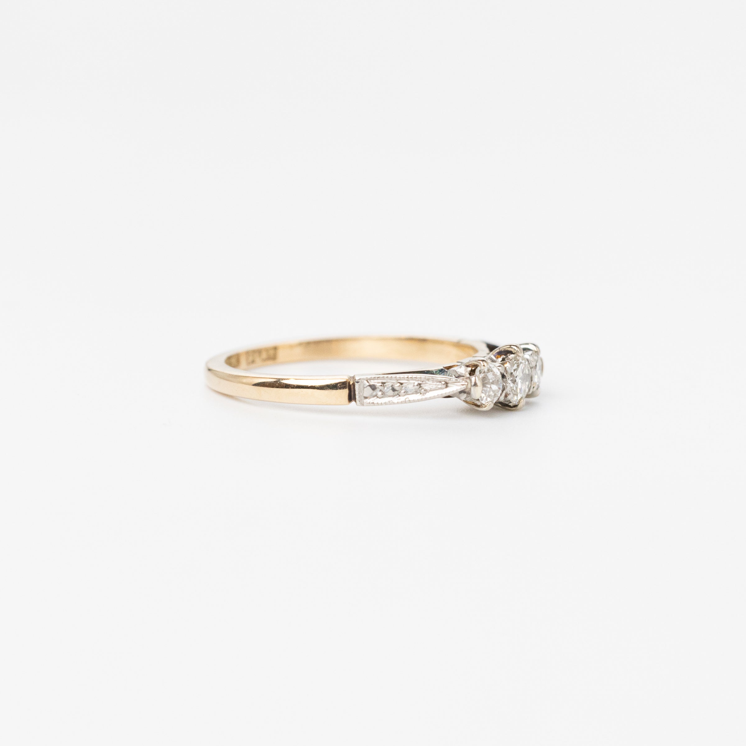 Vintage Diamond Trilogy Ring