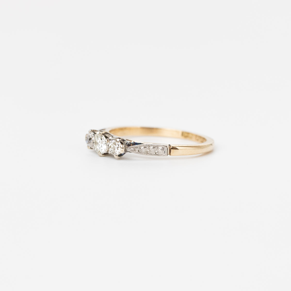 Vintage Diamond Trilogy Ring