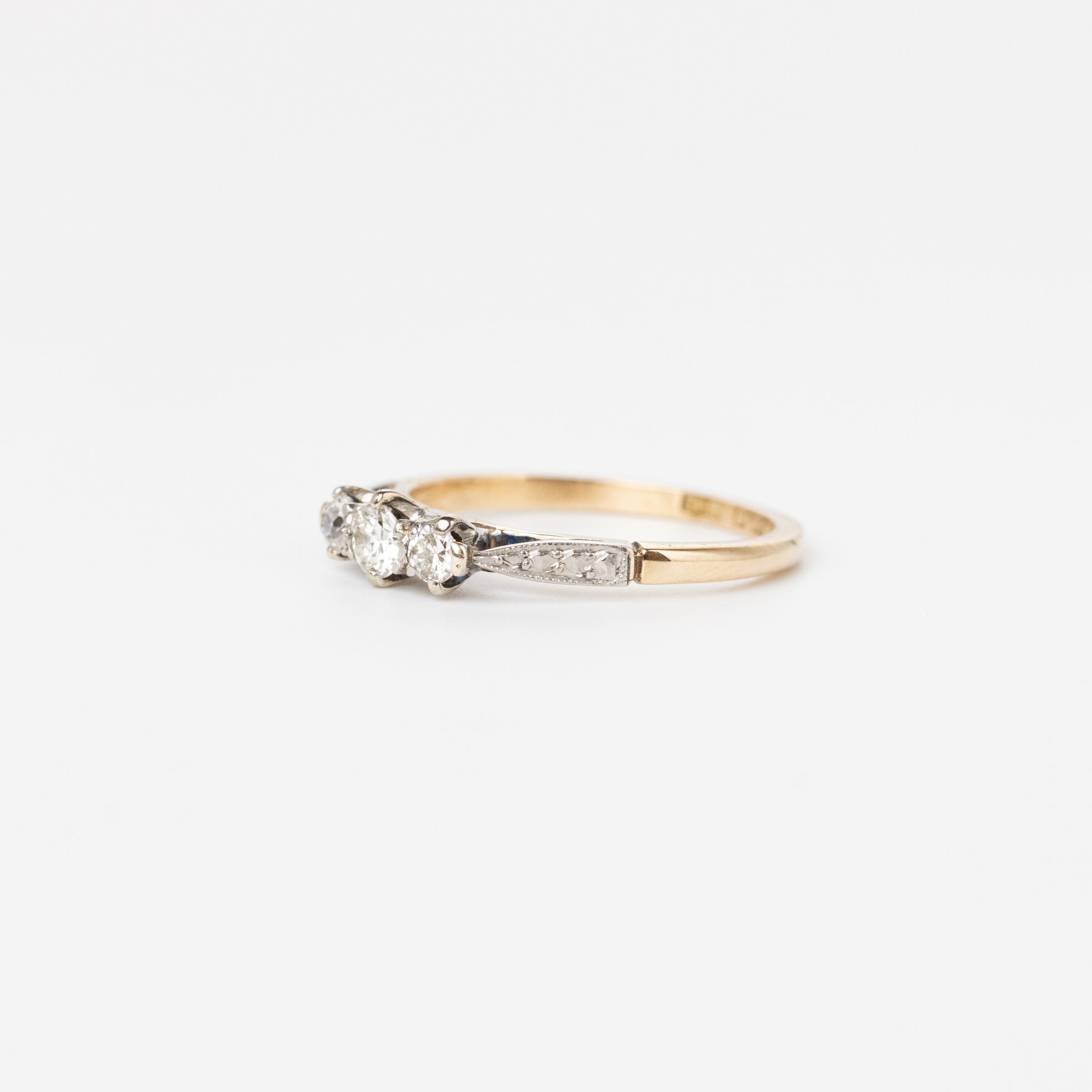 Vintage Diamond Trilogy Ring