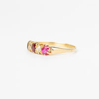 Ruby And Old-Cut Diamond Ring