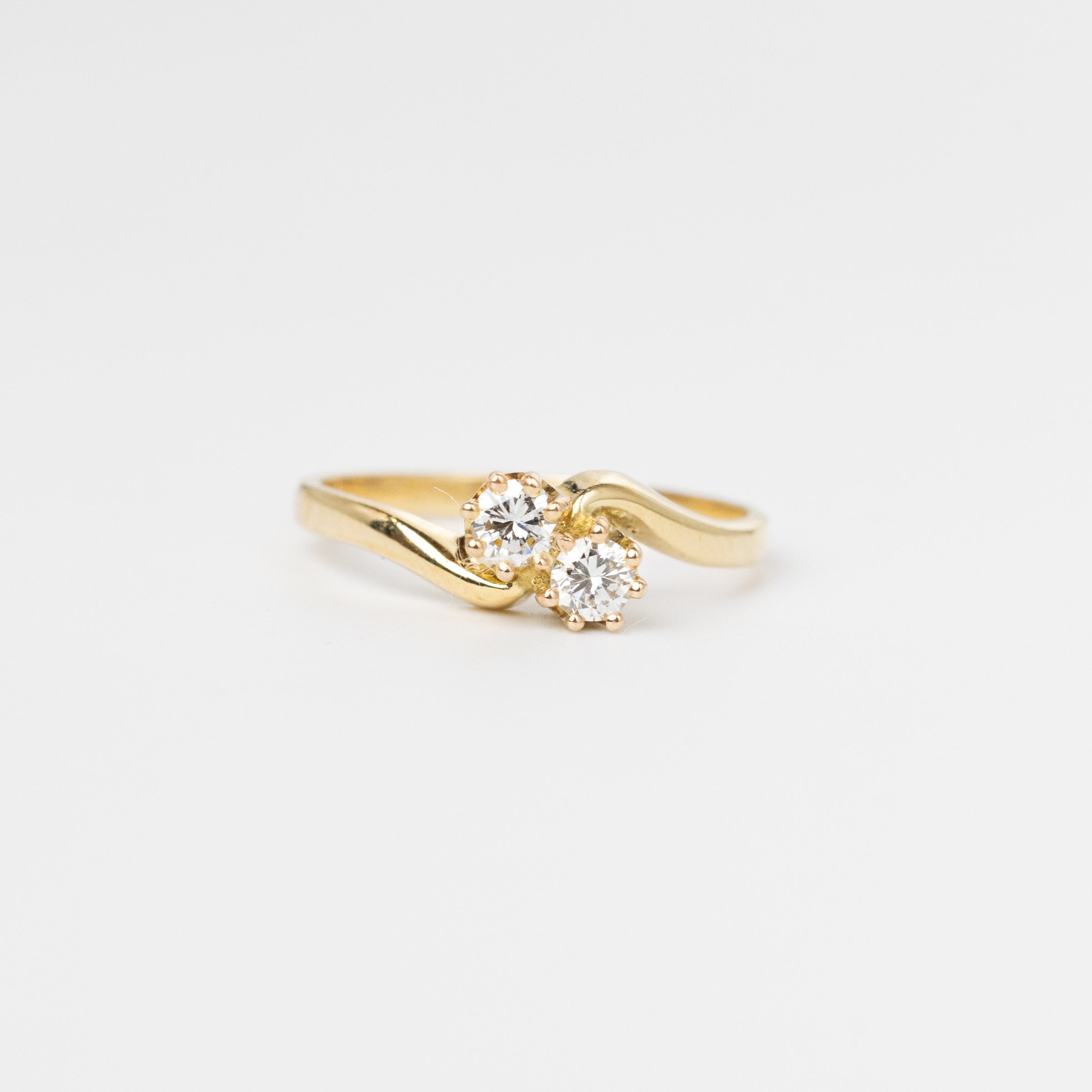 Diamond Twist Engagement Ring