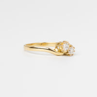 Diamond Twist Engagement Ring