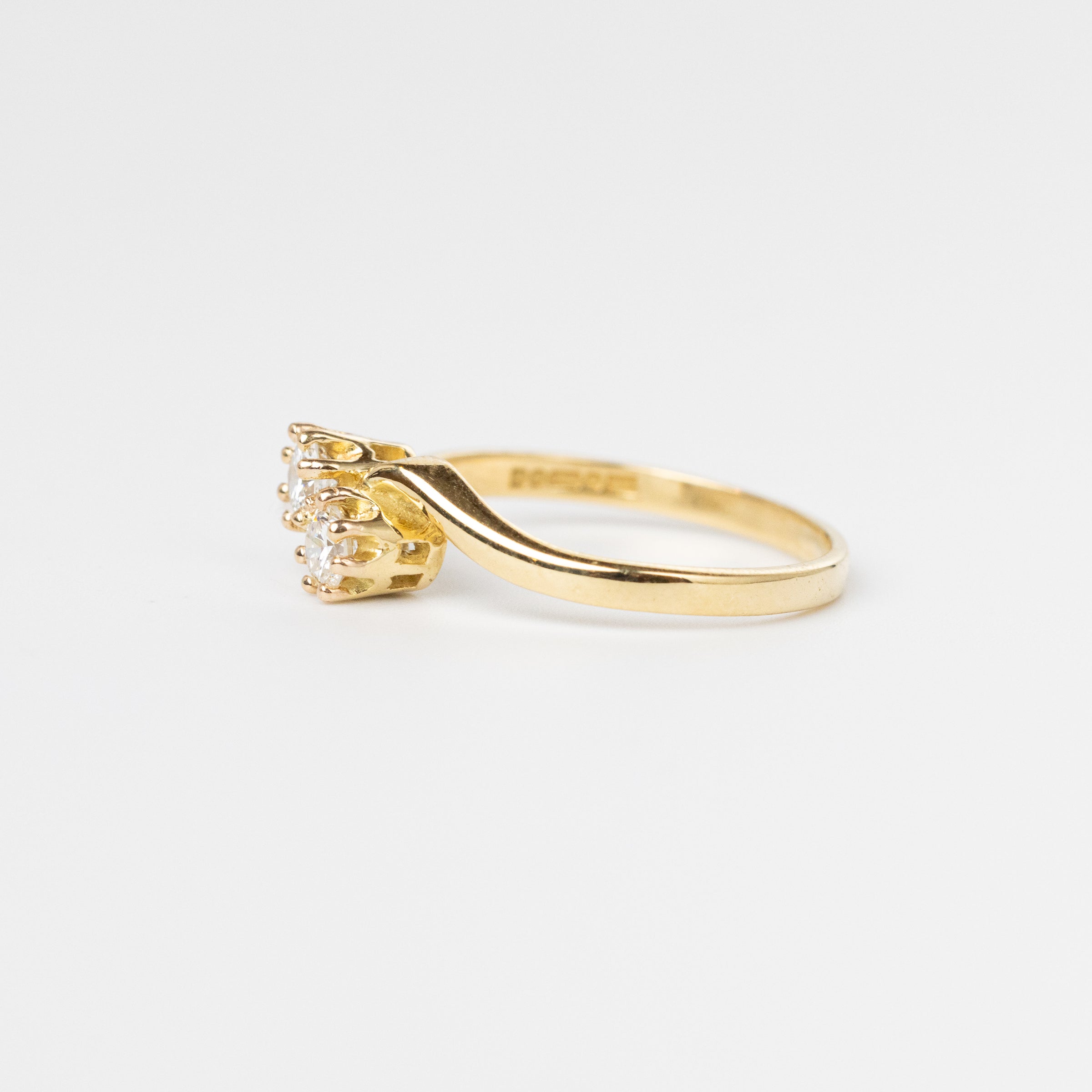 Diamond Twist Engagement Ring
