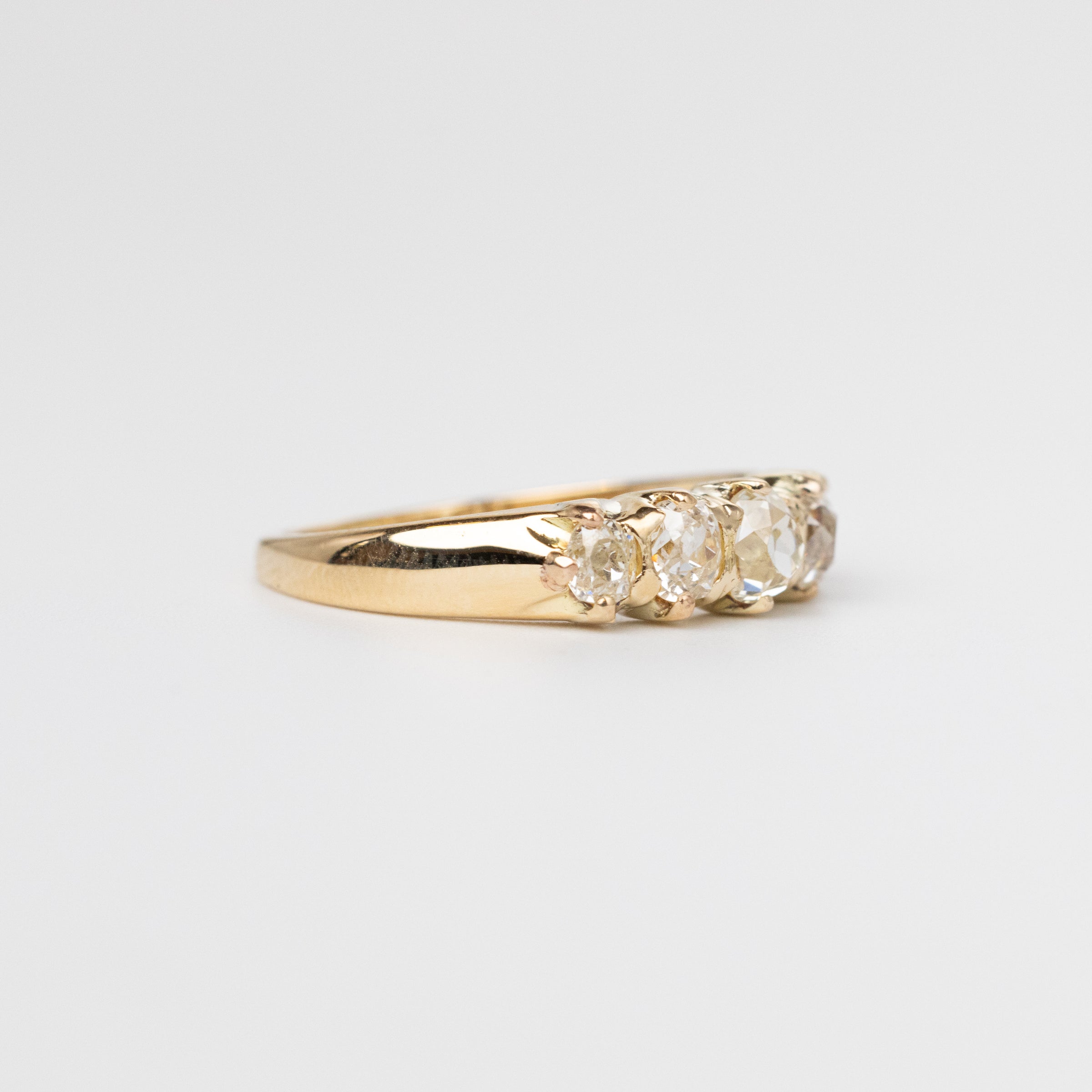 Mine-Cut Diamond Eternity Ring