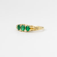 Vintage Emerald And Diamond Ring