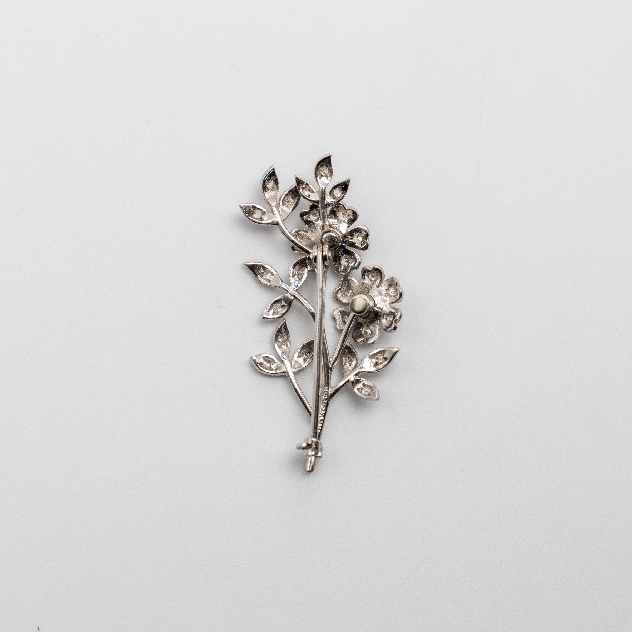 Cropp & Farr Diamond Flower Brooch