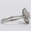 Gorgeous Platinum Diamond Flower Ring