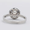 A Pretty Platinum Diamond Halo Ring